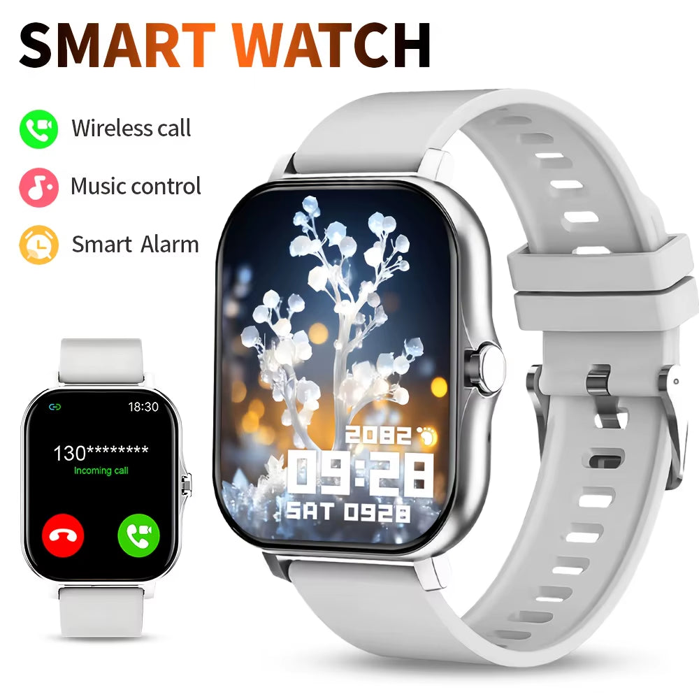 G.L Wear 1.83-Inch HD Smartwatch with Bluetooth Calling, Heart Rate Monitor, Fitness Tracker, and Activity Monitoring for Men & Women