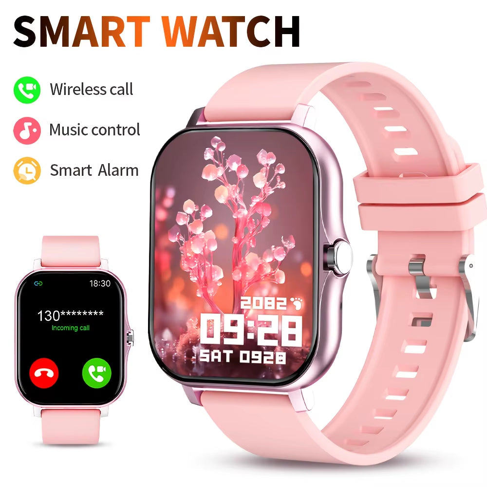 G.L Wear 1.83-Inch HD Smartwatch with Bluetooth Calling, Heart Rate Monitor, Fitness Tracker, and Activity Monitoring for Men & Women