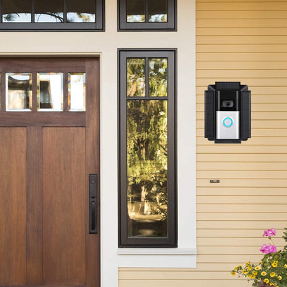 Solar Charger Mount Compatible with R.Ing Video Doorbell 3, 3 plus and 4, R.Ing Doorbell Battery plus and Pro (1 Pack, Black)