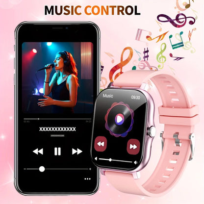 G.L Wear 1.83-Inch HD Smartwatch with Bluetooth Calling, Heart Rate Monitor, Fitness Tracker, and Activity Monitoring for Men & Women
