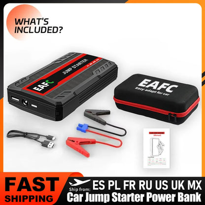 Car Jump Starter Battery Power Bank 600A Portable Emergency Starter Booster 12V Auto Starting Device for Petrol Vehicle Start