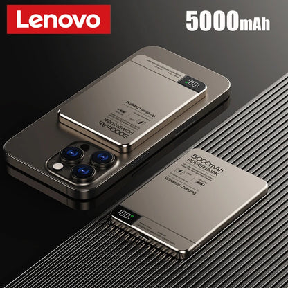 5000Mah Ultra-Thin Power Bank Magnetic Wireless Digital Display Fast Charging External Battery for Magsafe for Iphone