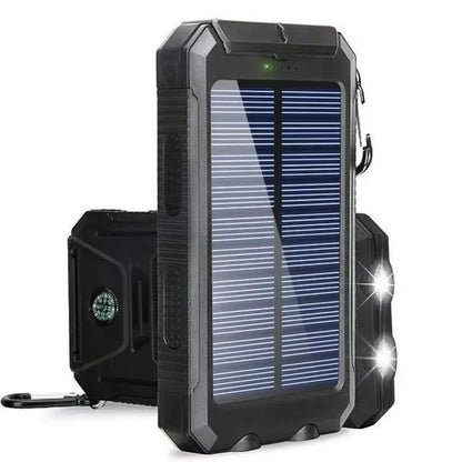 Solar Power Bank 50000Mah Portable Charging Poverbank External Battery Charger Strong Light LDE Light for All Smartphones