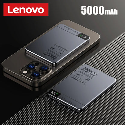 5000Mah Ultra-Thin Power Bank Magnetic Wireless Digital Display Fast Charging External Battery for Magsafe for Iphone