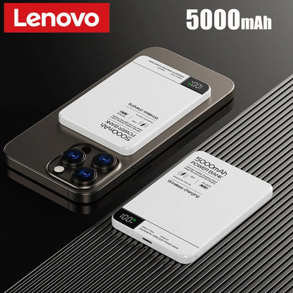 5000Mah Ultra-Thin Power Bank Magnetic Wireless Digital Display Fast Charging External Battery for Magsafe for Iphone