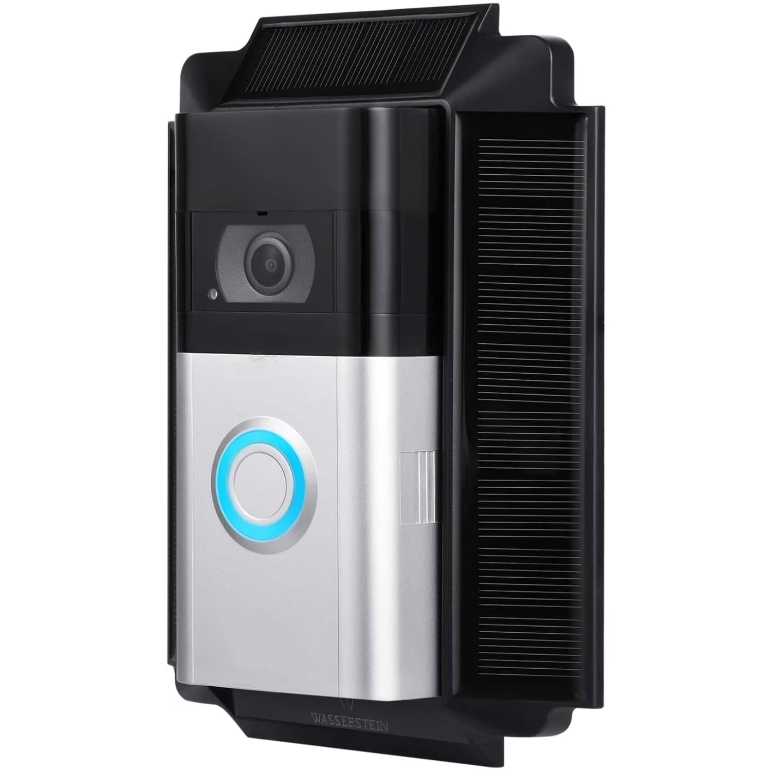 Solar Charger Mount Compatible with R.Ing Video Doorbell 3, 3 plus and 4, R.Ing Doorbell Battery plus and Pro (1 Pack, Black)