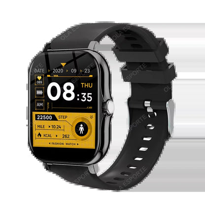 Smart Fitness Watch with Health Monitoring, Waterproof Design, and Bluetooth Call Functionality for Men and Women - Compatible with iOS and Android (Model HT30)