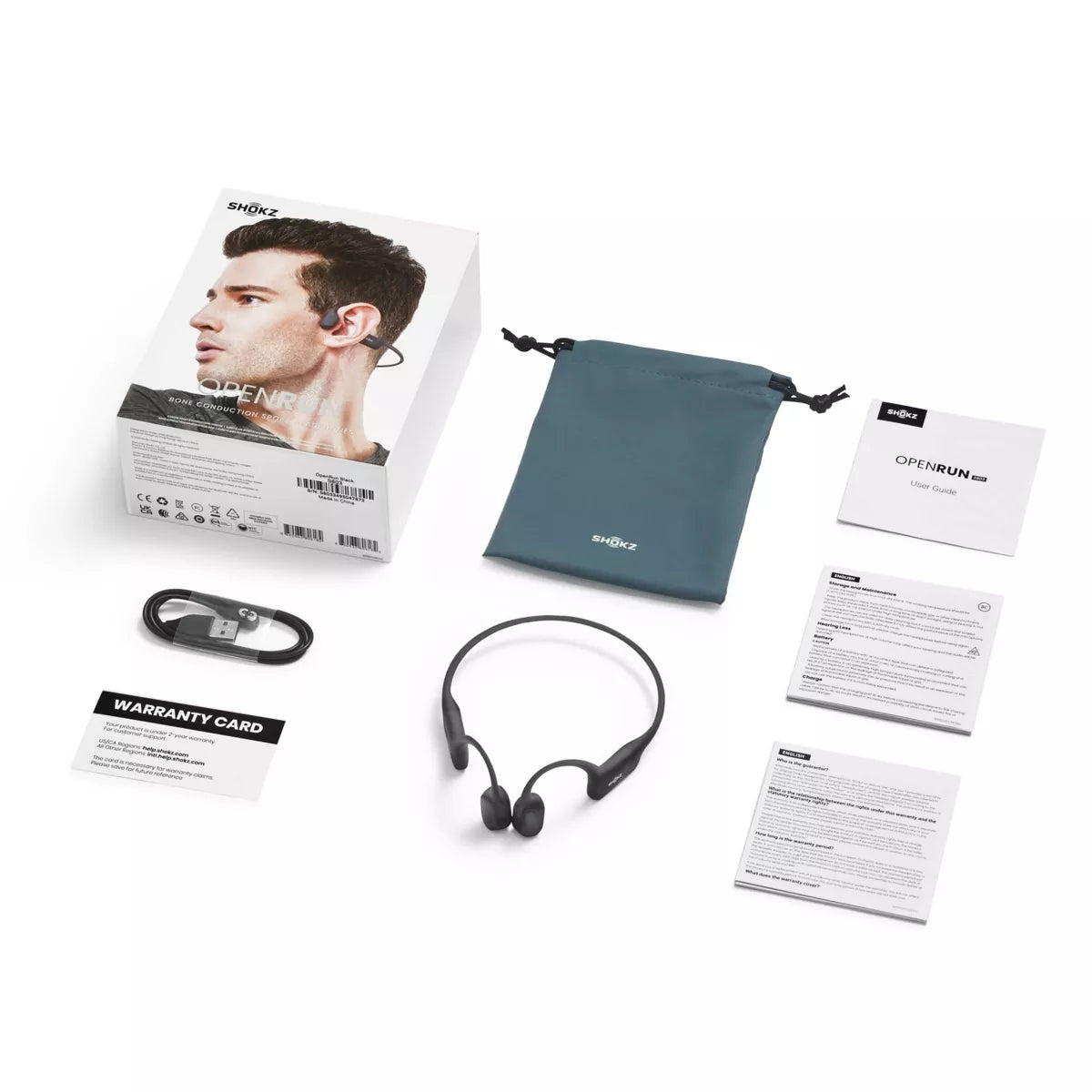 Shokz Openrun Bluetooth Wireless Headphones