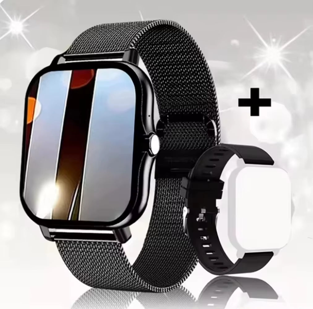 G.L Wear 1.83-Inch HD Smartwatch with Bluetooth Calling, Heart Rate Monitor, Fitness Tracker, and Activity Monitoring for Men & Women